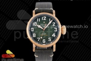 XF 제니스 파일럿 브론즈 그린다이얼 그린가죽스트랩 Pilot Type 20 Extra Special Bronze XF 1:1 Best Edition Green Dial on Green Leather Strap A2824