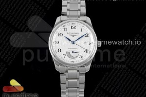 APSF 론진 마스터 파워리저브 화이트다이얼 스틸브레이슬릿 Master Power Reserve SS APSF 1:1 Best Edition White Dial on SS Bracelet AL602