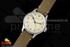 XBF 론진 헤리티지 밀리터리 크림다이얼 브라운가죽스트랩 Heritage Military SS XBF 1:1 Best Edition Cream Dial on Brown Leather Strap A2824